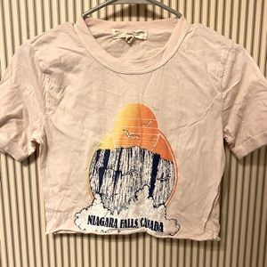 Urban Outfitters Cropped Graphic Tee